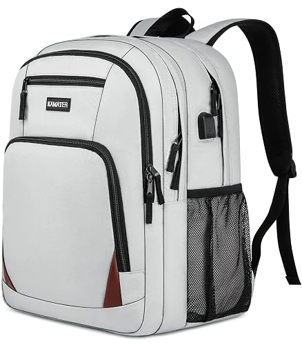 kamater Grey School Backpack with 17.3' Sleeve