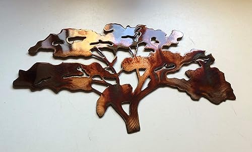 Oak Tree Metal Wall Art Accent