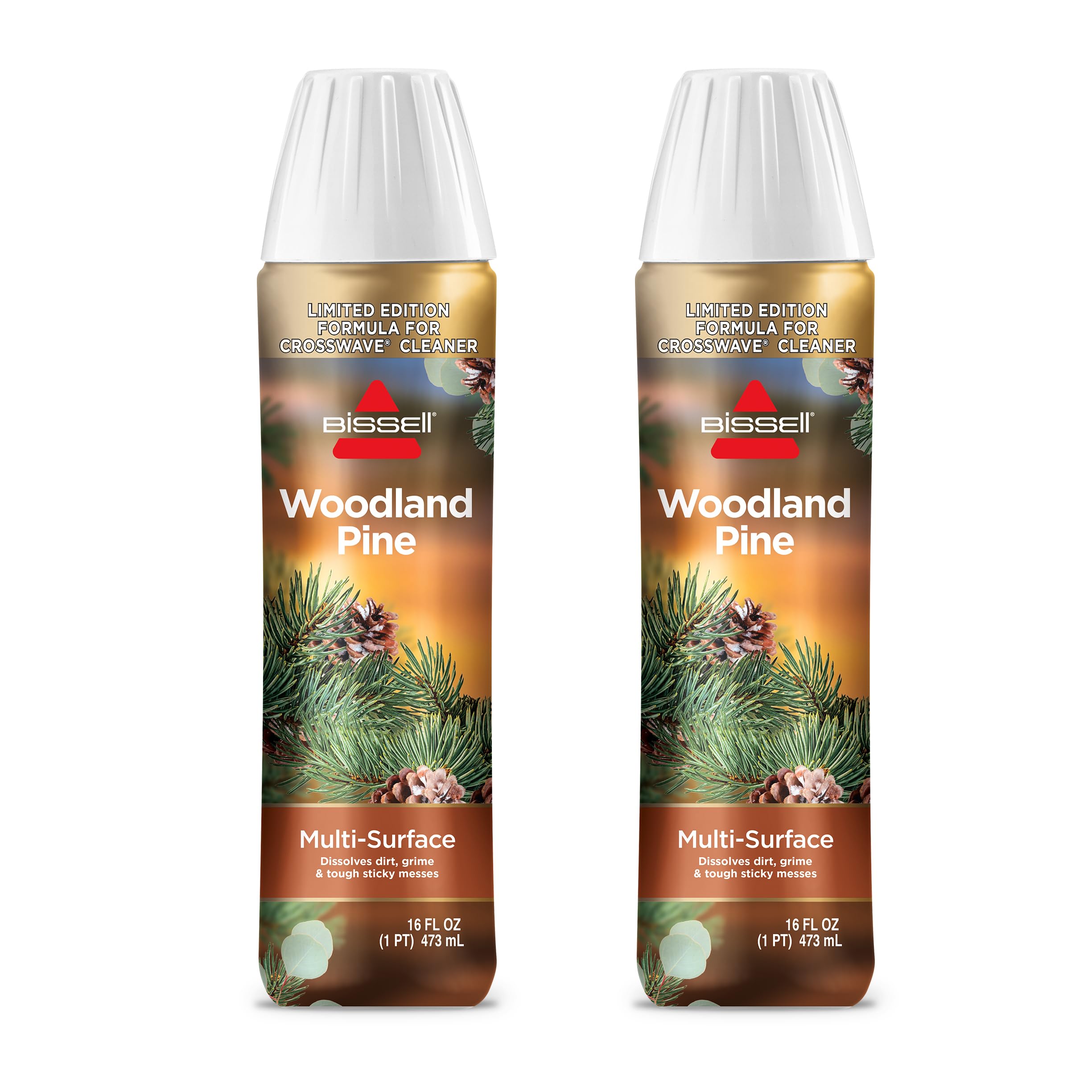Bissell Limited Edition Woodland Pine Multi-Surface Wash Formula, 3891, 16 Fl Oz, Powerful Multi-Surface Clean, Pine Scented