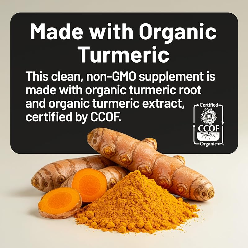 NatureWise Turmeric Curcumin 2250mg Supplement with BioPerine, 180 Capsules image 4