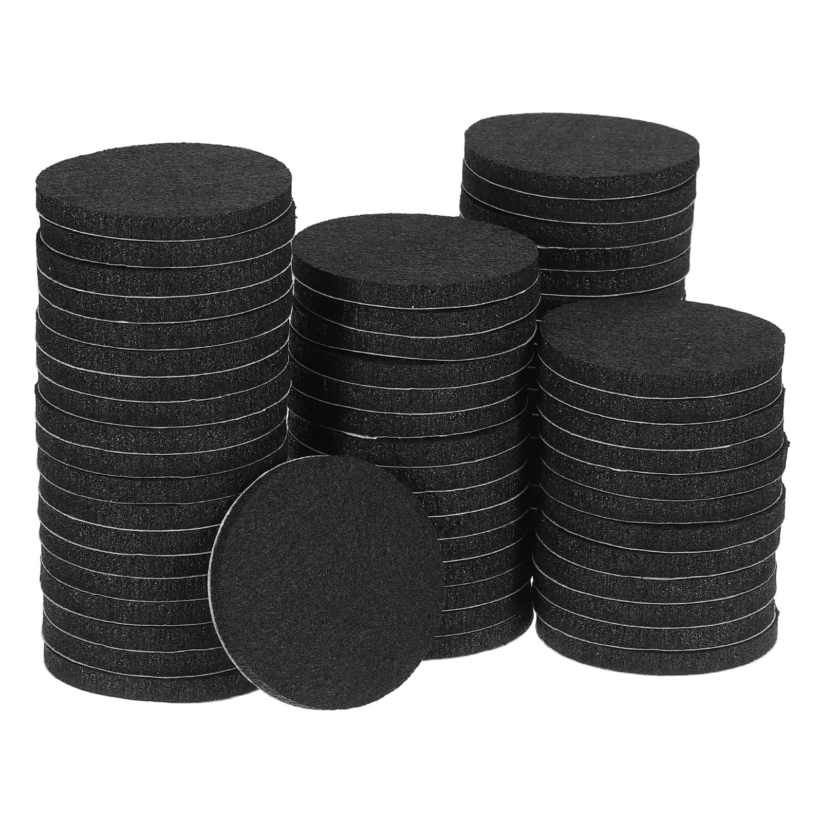 Protectores de suelo para patas de muebles con fieltro redondo autoadhesivo de 64 piezas
