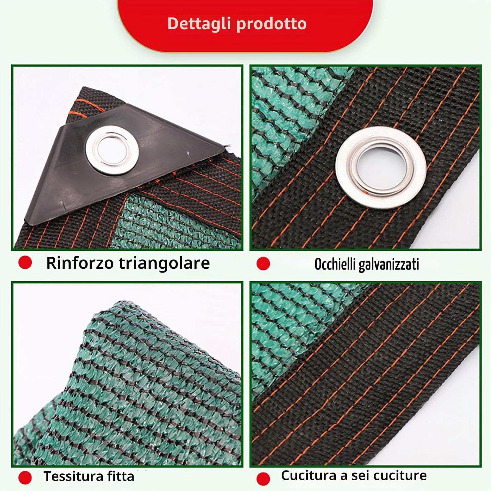 Telo Ombreggiante Verde 5x10m Rete Ombreggiante per Esterni Con Occhielli | 90% Sole/UV Protezione Tessuto Ombreggiantes Traspirante Hdpe Panno Vele Parasole per Giardino/Pergola/Piante Da Patio