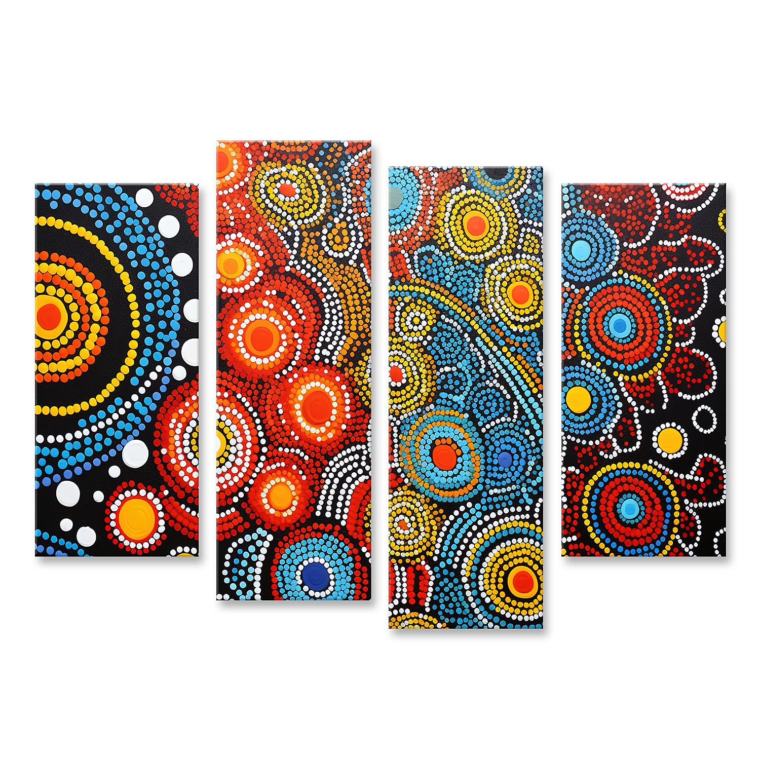 islandburner Quadro su tela Cultura australiana in stile aborigeno dipinto tartaruga di fiume JESS Quadri Stampe Immagini Murale Decorazione da parete