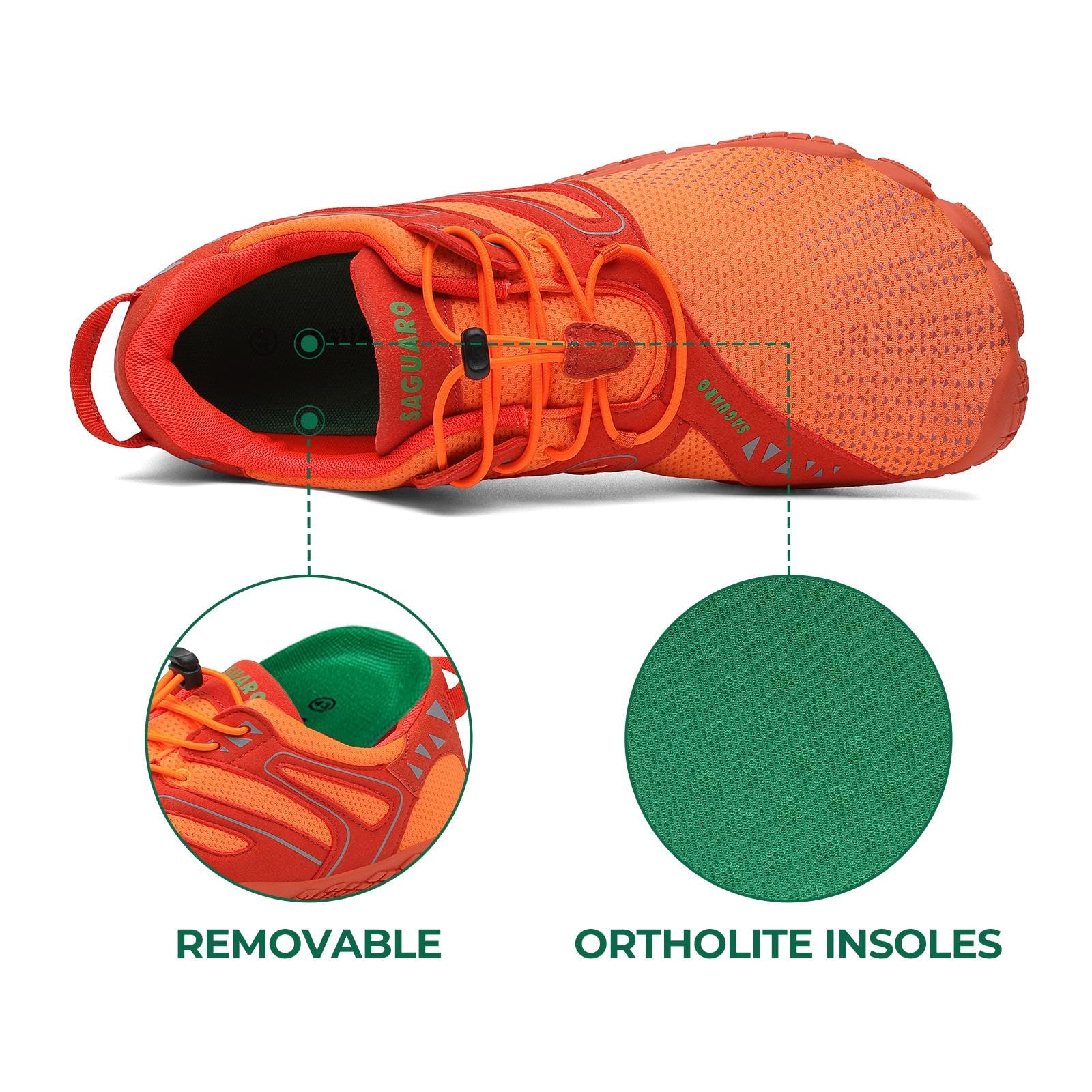 SAGUARO Scarpe Barefoot Shoes Minimaliste Scarpe da Trail Running Uomo Donna Gr.36-48