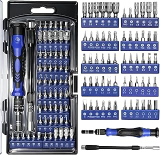 62 Pcs Tournevis de Precision, Caisse a Outil Complete, 62 en 1 d'Entretien Mini Set Tournevis Magnétique Bricolage Electronique Réparation Kit, Poignée Antidérapante Professionnelle
