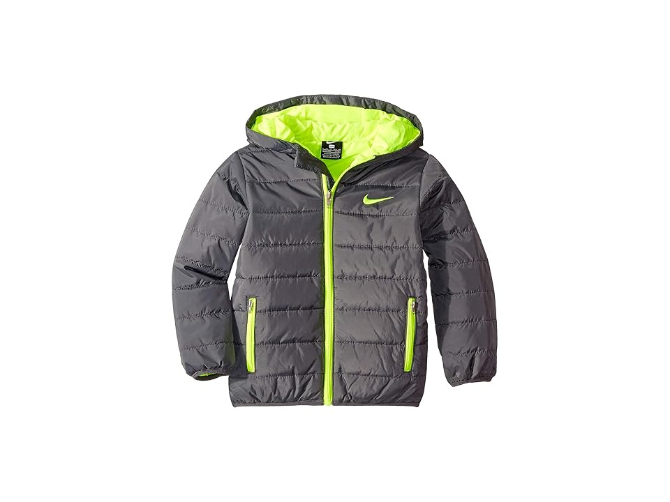

Nike Kids Quilted Jacket (Little Kids) (Dark Gray) Boy's Coat