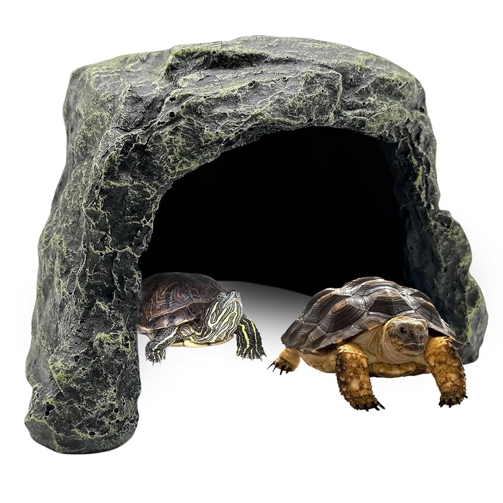 HIDEOUT DAC National Geographic おまけ付 Amazon.com : BNOSDM Reptile Hideout,Large Tortoise Hide Cave