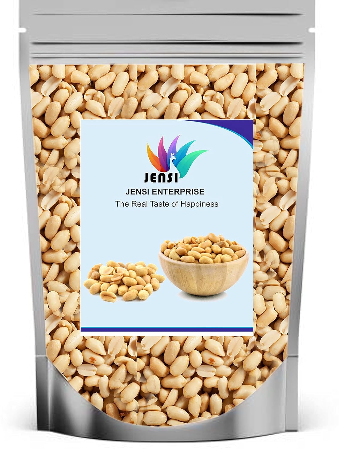 JENSI Roasted Peanuts Salted Without Skin 1 kg (Mungfali Namkeen Dana