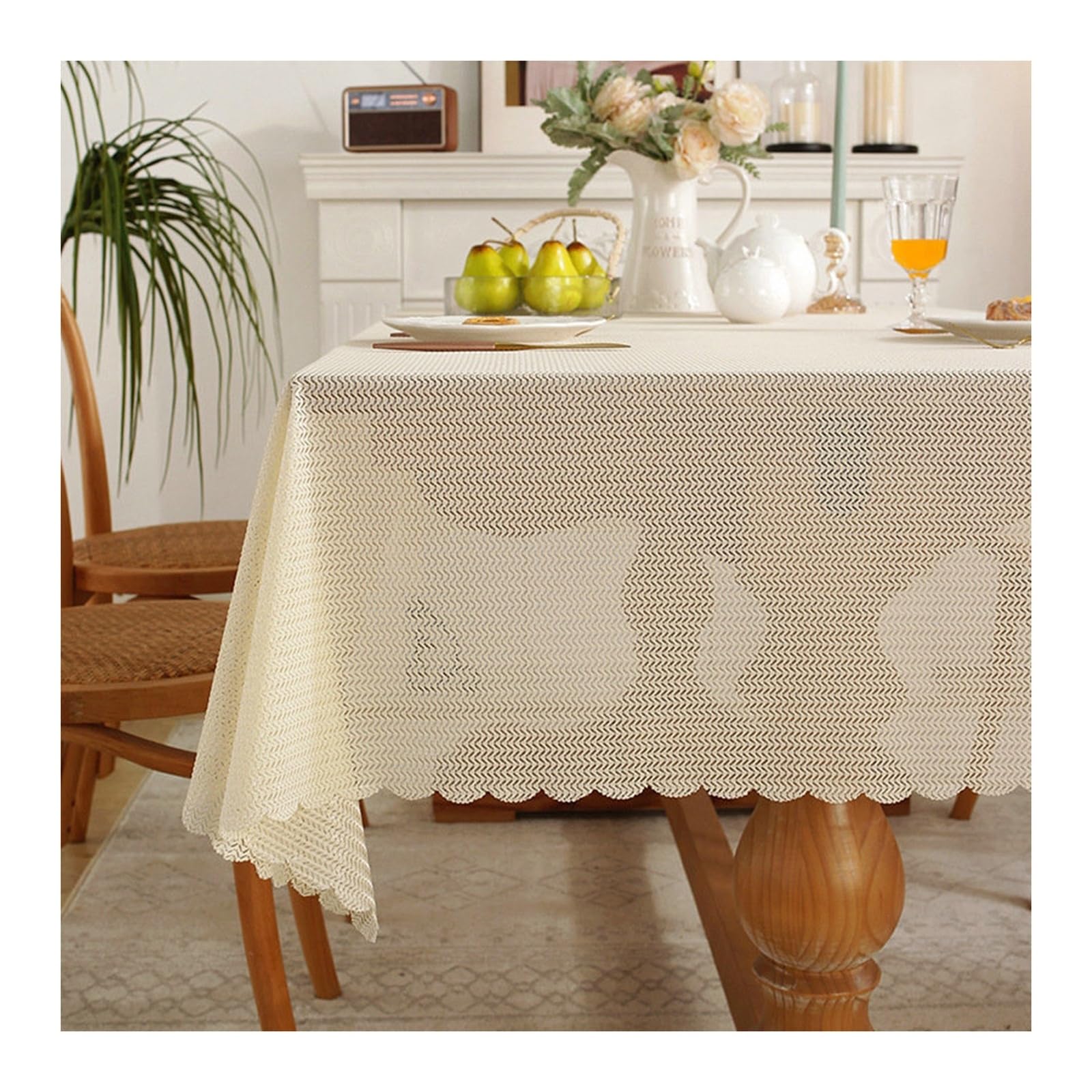 Nappe en chiffon haut de gamme 140x200cm avec relief maille vagues