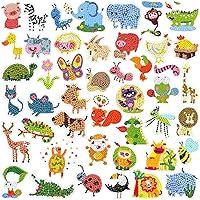 Vista 8 de Labeol Kits de arte de diamantes para niños y niñas de 6 a 8 a 10 a 12 años, fáciles de hacer tú mismo, creativas calcomanías de arte de diamantes