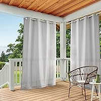 Vista 12 de Exclusive Home Curtains - Cortinas con ojales para interior y exterior, 2 paneles de cortina