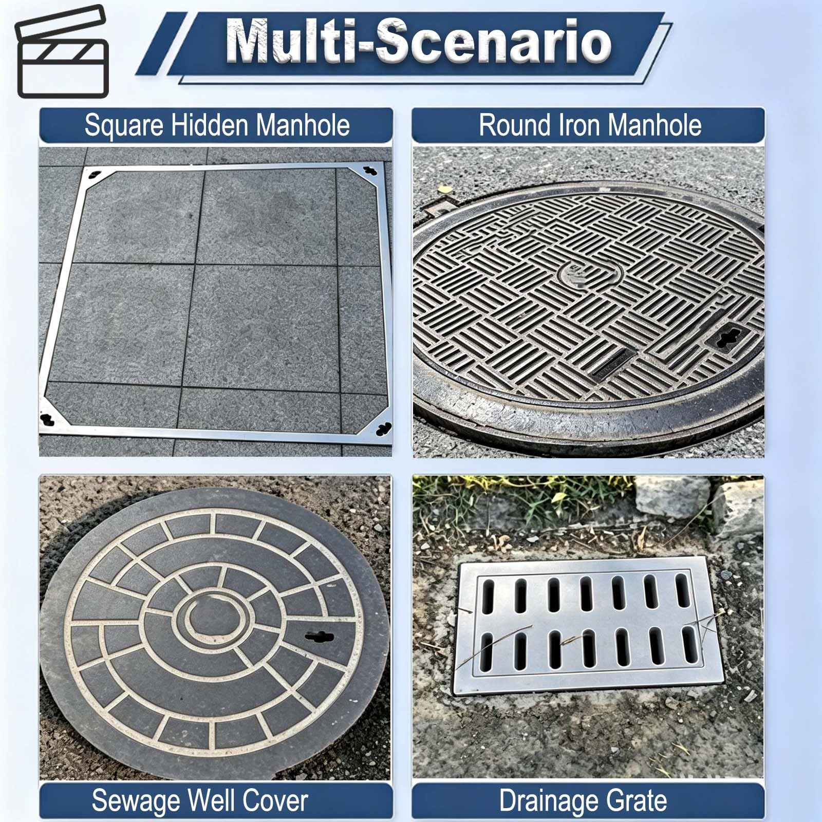 Pręt Łom Ostry Tępy Hak Do Podnoszenia Pokryw Włazów | Pręty Podnoszące 45/65/85cm, Hak Do Worków Cementu, Drzwi Rolet, Usuwanie Kamieni Opon(Pointed,85cm(33inch)L)