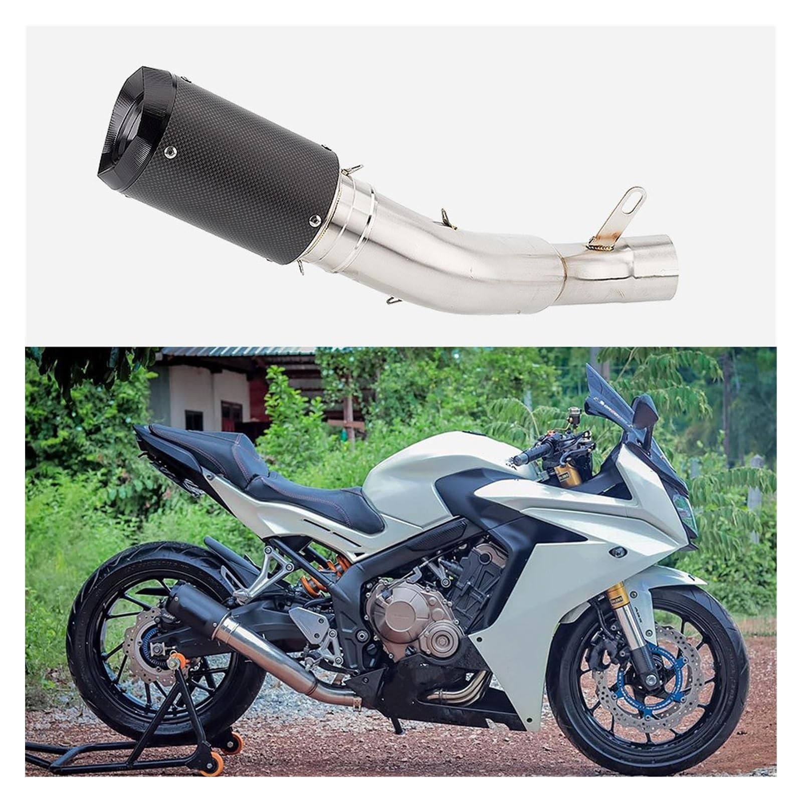 Amazon.co.jp: エキパイ オートバイの排気 ために CB650F 修正 CNC