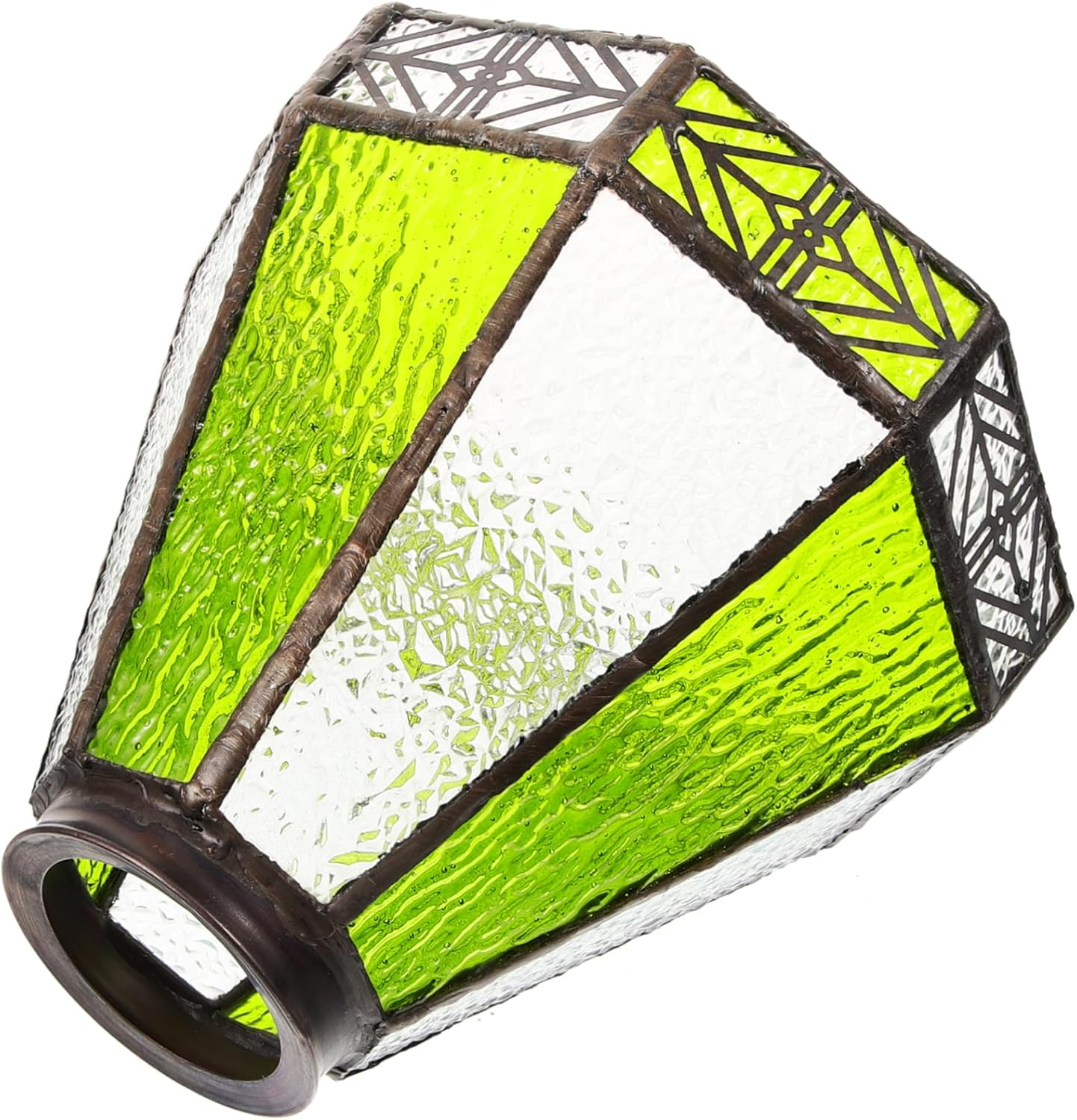 Small Glass Lamp Shade for Mediterranean Restaurant Chandelier Light Covers Easy Installable Lamp Shade Replacement Parts