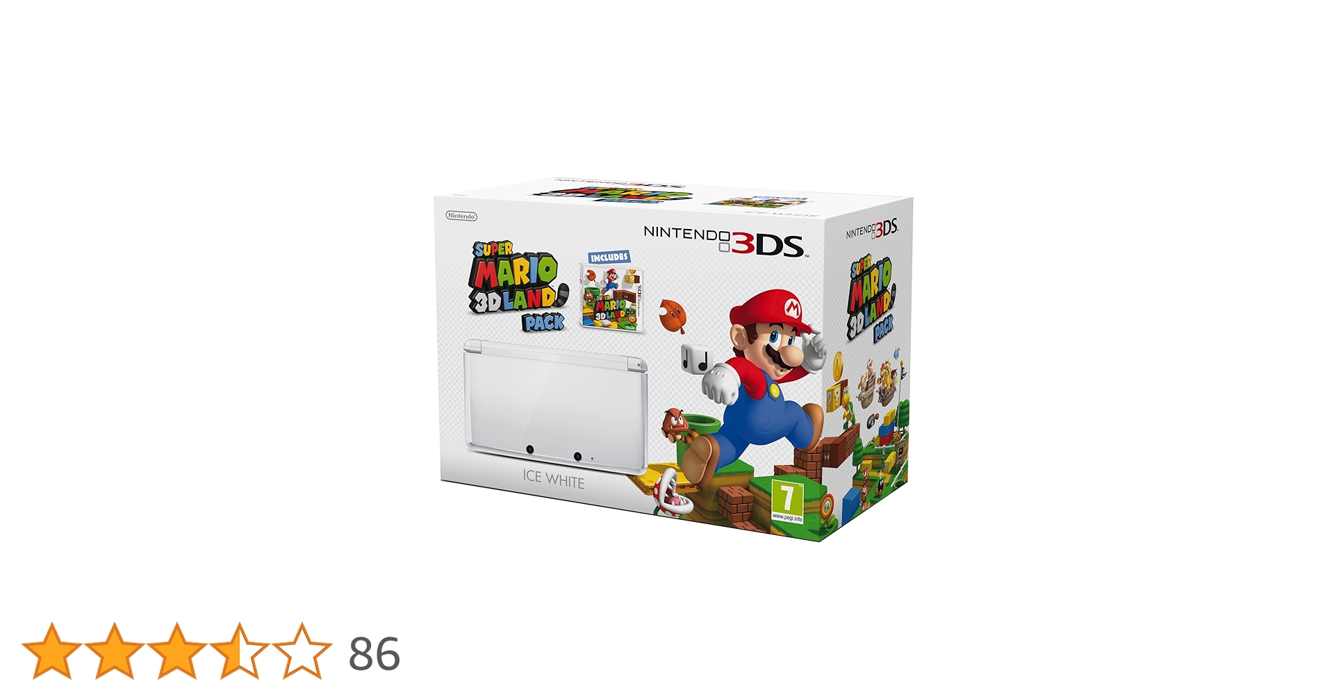 ３ds Console Nintendo 3DS - blanc arctique + Super Mario 3D Land