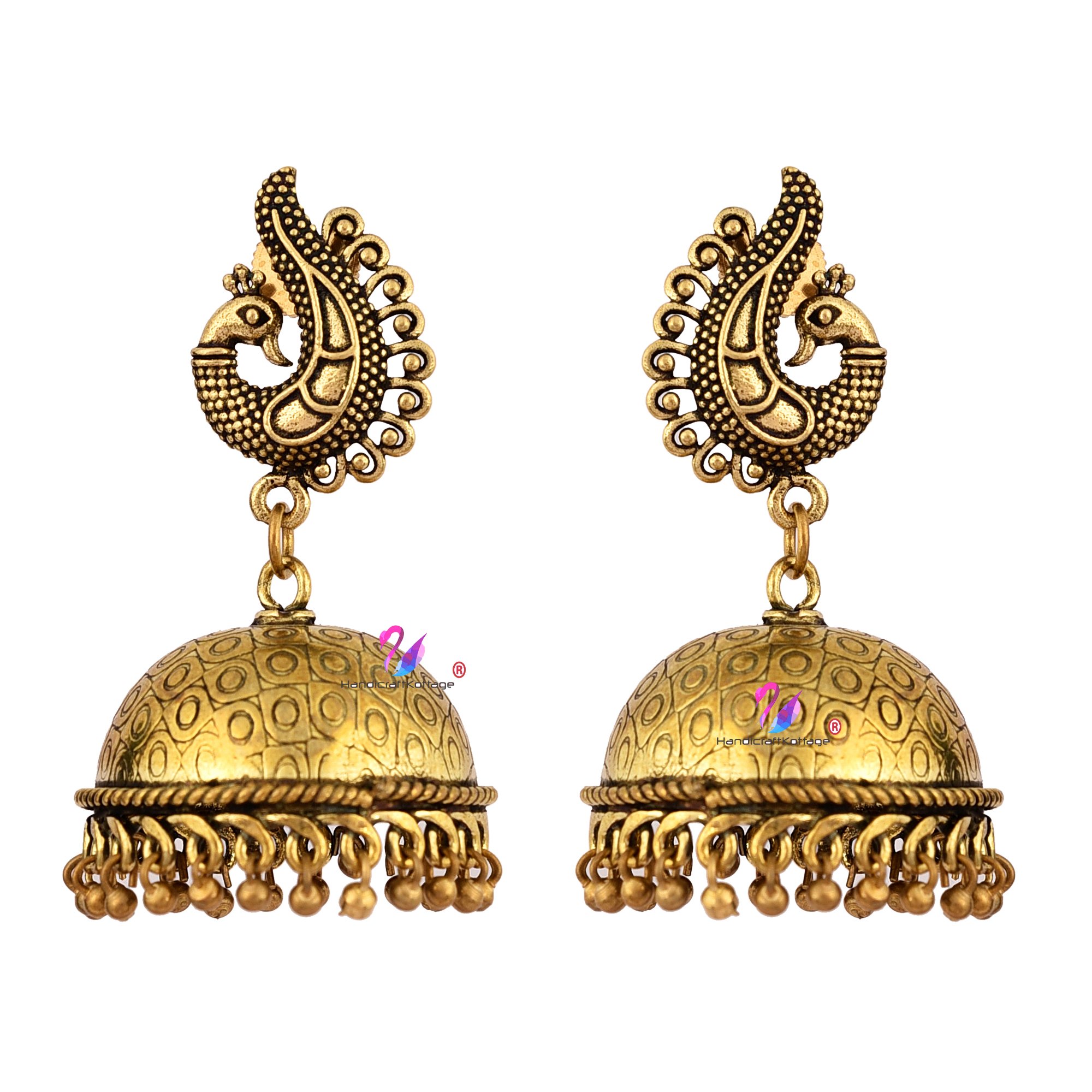 Handicraft Kottage Oxidized Handmade Jhumki Earrings For Women/Girls (Jhumki -003) (B07L8H2WSC) Amazon Price History, Amazon Price Tracker