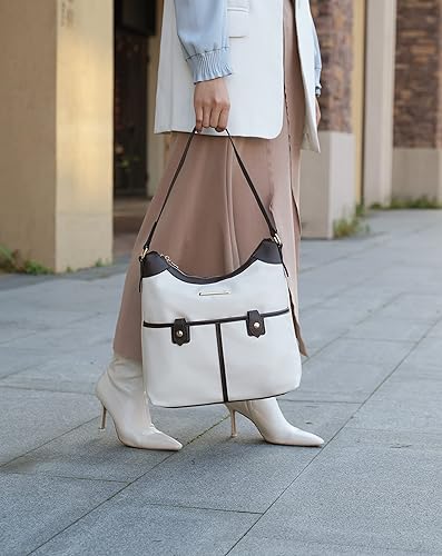 Miniatura 2 de MKF Collection Bolsos de hombro para mujer, bolso cruzado de cuero vegano, bolso de mano con asa superior