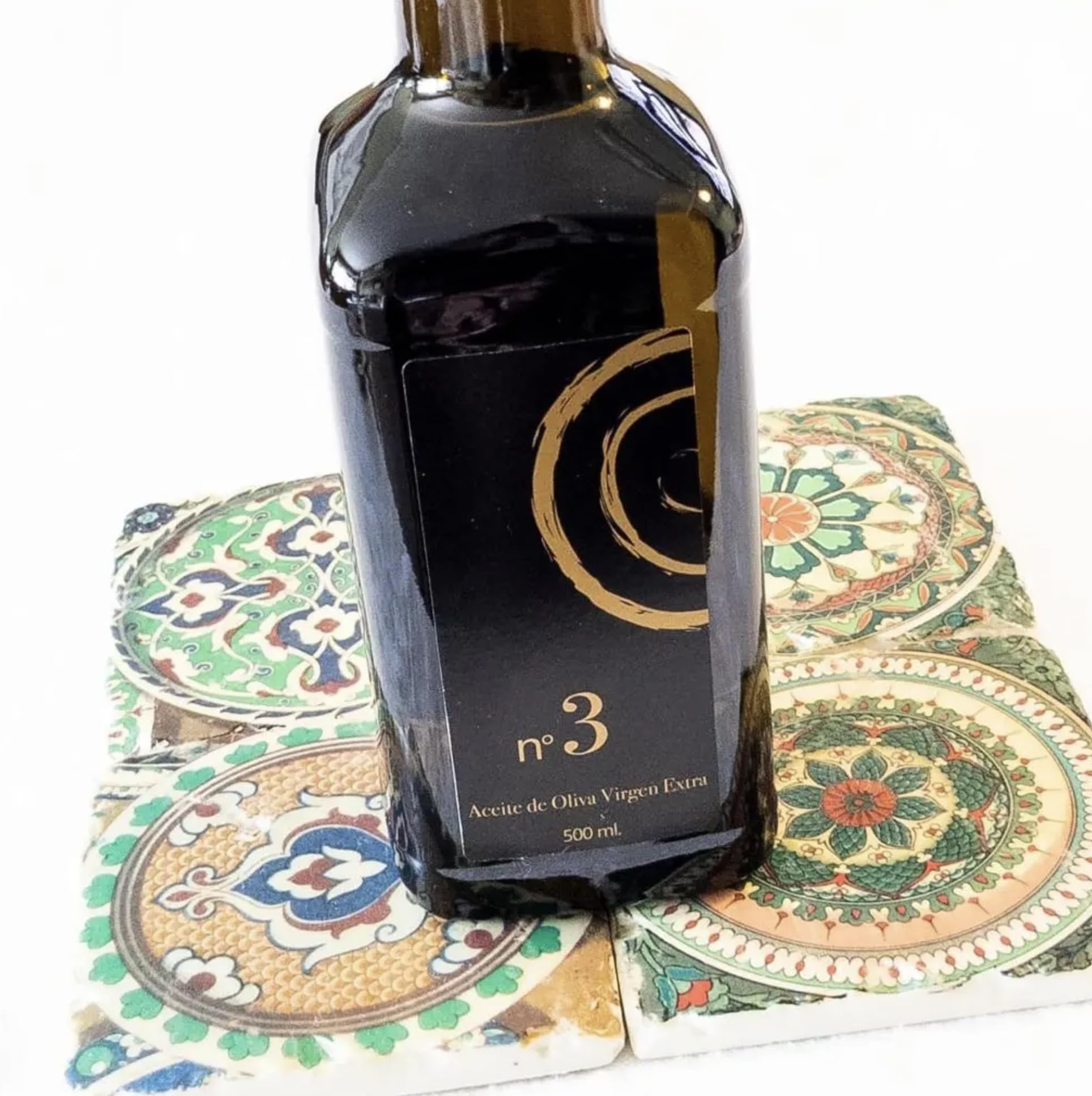 Aceite Oliva Virgen Extra. Variedad Picual. Aceite de Oliva Virgen Extra en formato de 500ml (Pack de 5) en botella de cristal opaca. AOVE Picual. Aceite Gourmet virgen extra. Ideal como regalo.