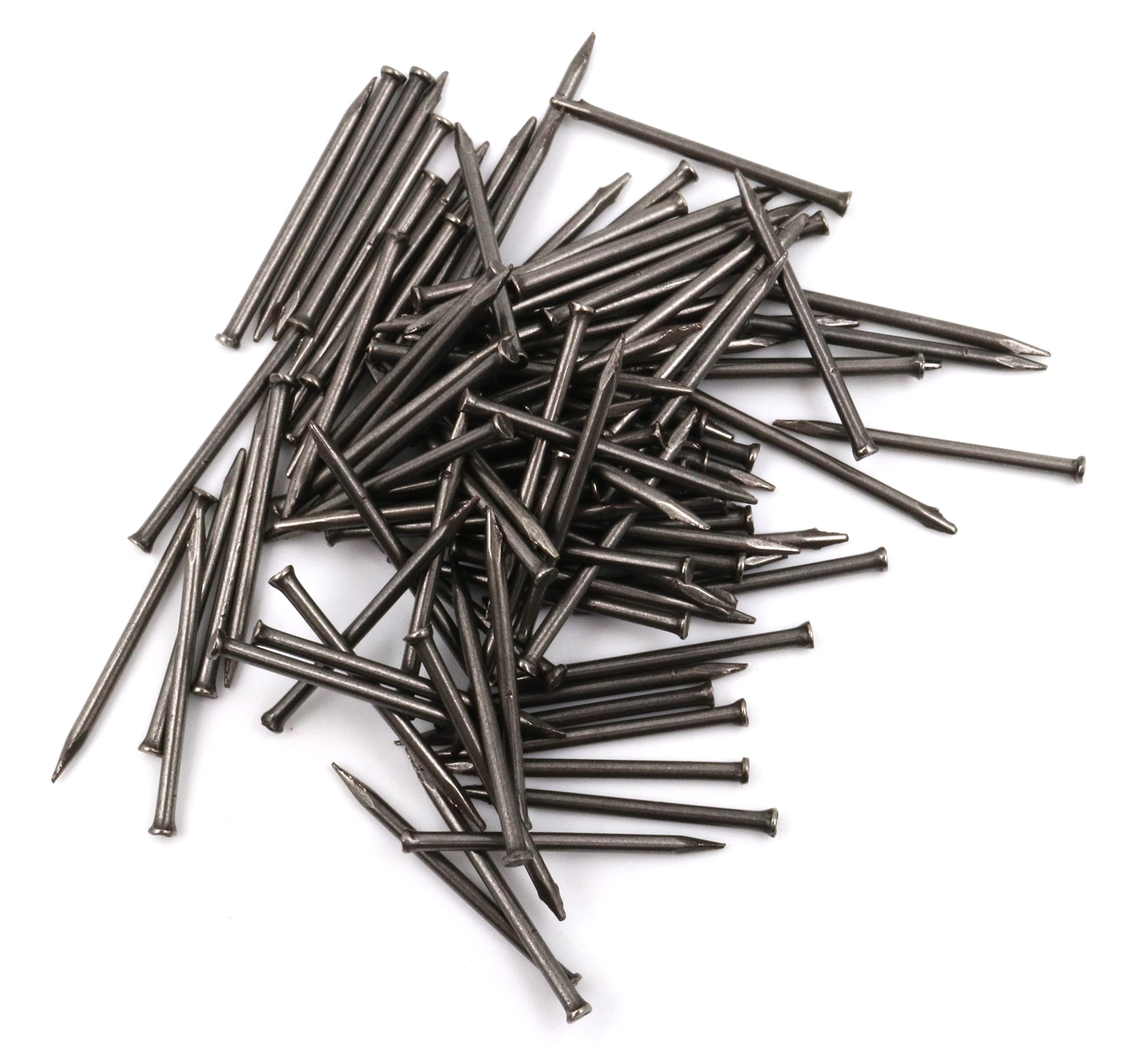 Design61 100 x perni in acciaio, per battiscopa, 1,5 x 30 mm, testa piatta