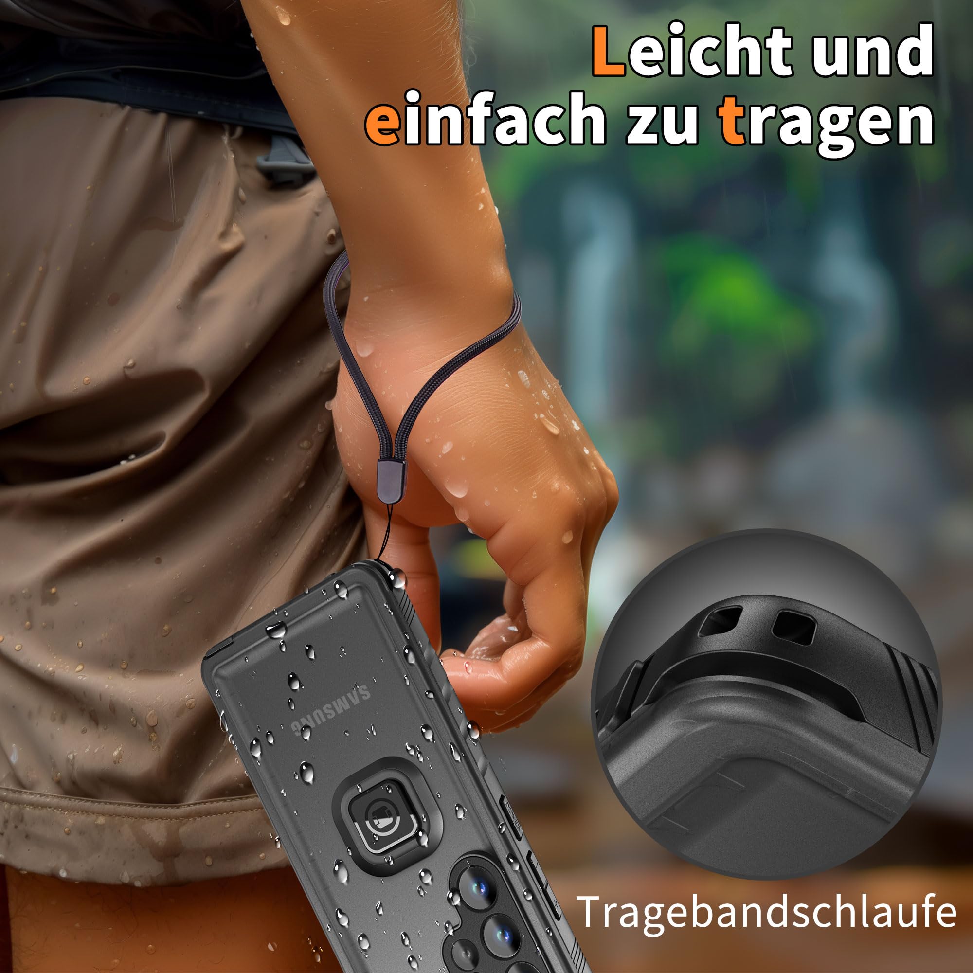 Cozycase Wasserdicht Handyhalterung Fahrrad Für Samsung Galaxy S26 Ultra | Anti-Diebstahl Hülle Handy Halter Motorrad Lenker Rennrad Mtb Ebike Bike Phone Holder Mount Fahrradhalterung IP68 Waterproof