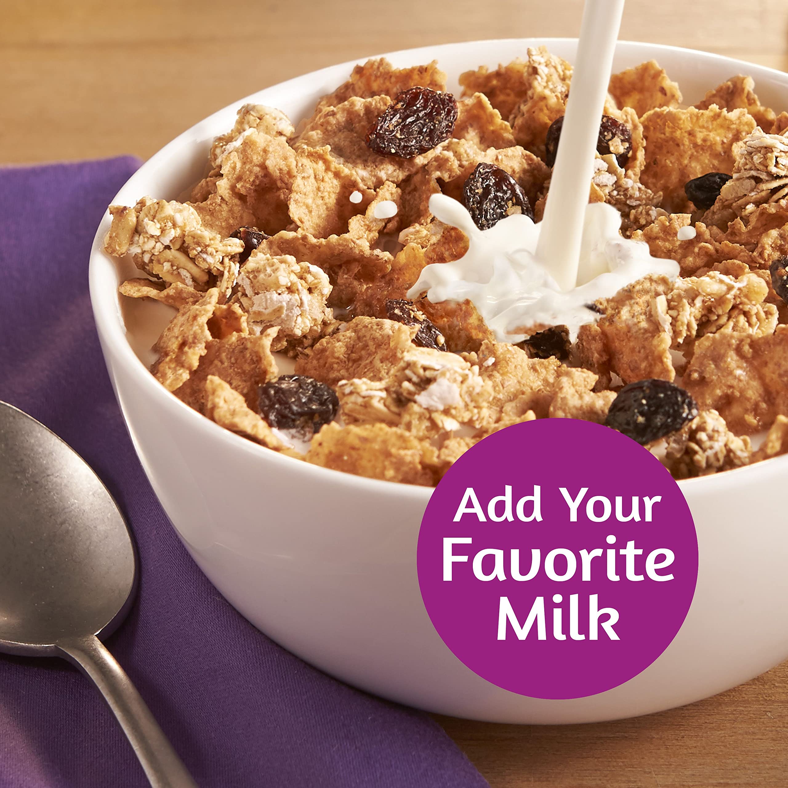 Buy Kellogg's Raisin Bran Crunch Breakfast Cereal, Fiber Cereal, Made