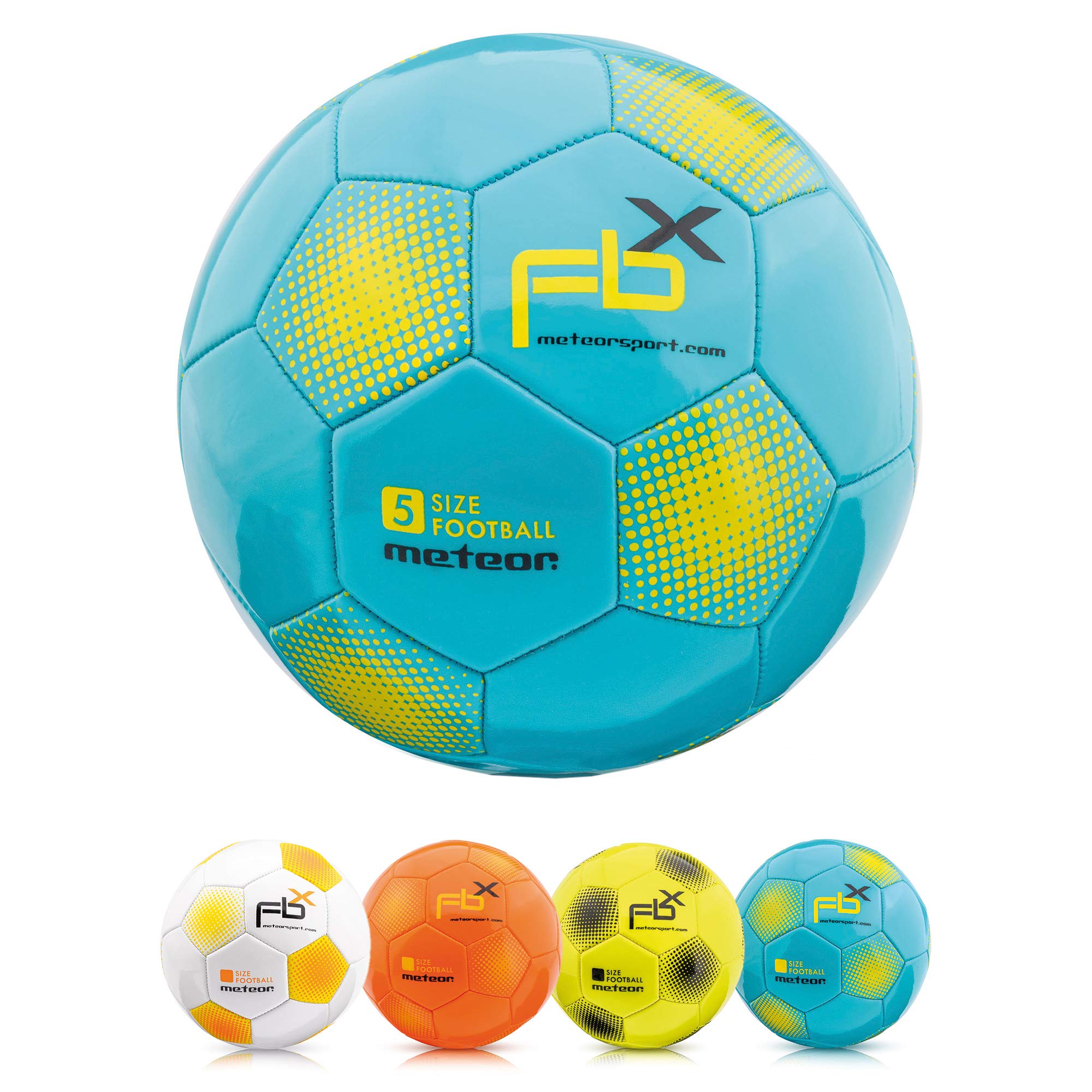 meteor Palla da calcio per bambini, piccola palla sportiva, per il tempo libero, per interni ed esterni, per ragazze e ragazzi, in tutte le taglie #1#3#4 e #5