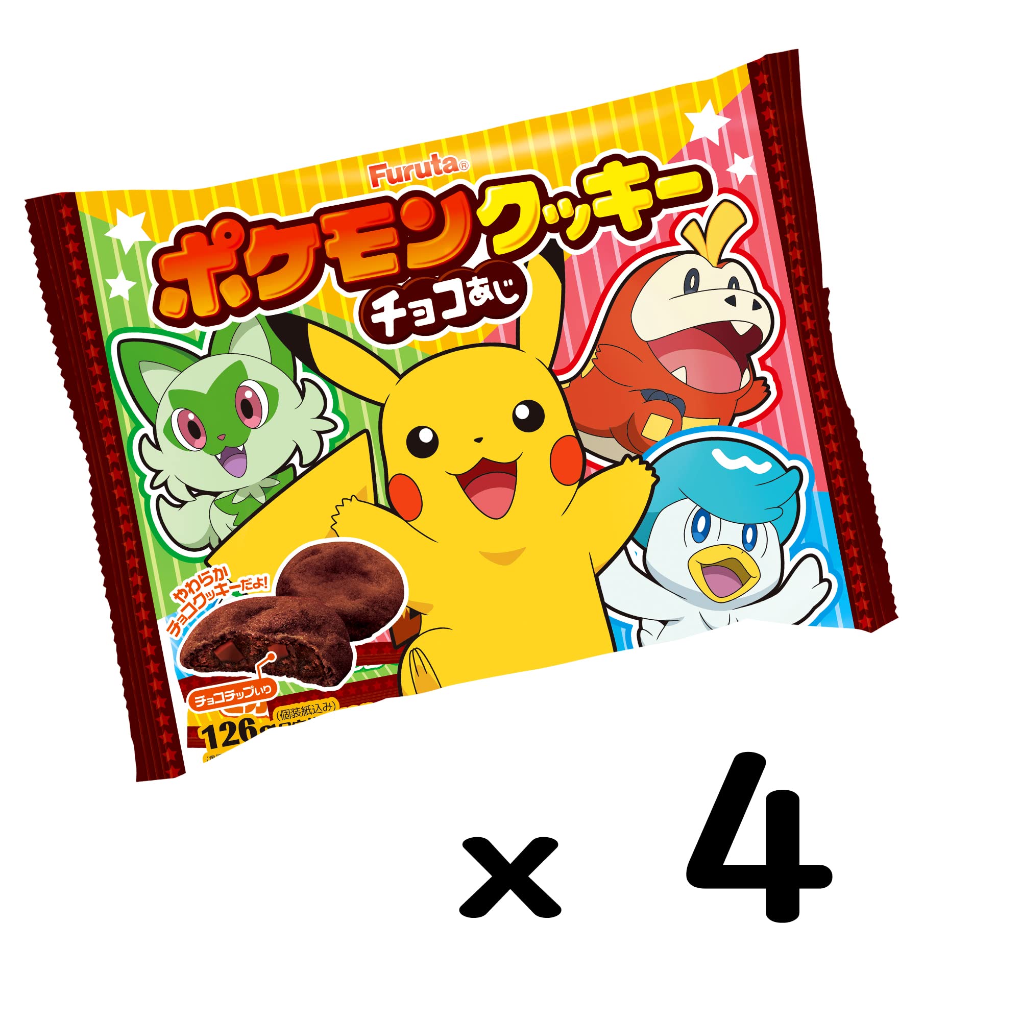 Amazon.co.jp: フルタ ポケットモンスタークッキー 126g×4袋