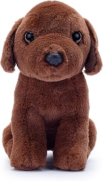 Zappi Co Palm Pups Coco the Chocolate Labrador Dog Plush Toy (15cm) - Choco Lab - Soft, Cuddly, 100% Recycled - Perfect Puppy Cuddle Mate