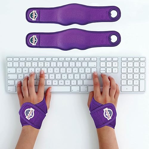 EXPOPROX. Almohadillas para reposamuñecas portátiles. Muñequera ajustable para mouse y teclado.