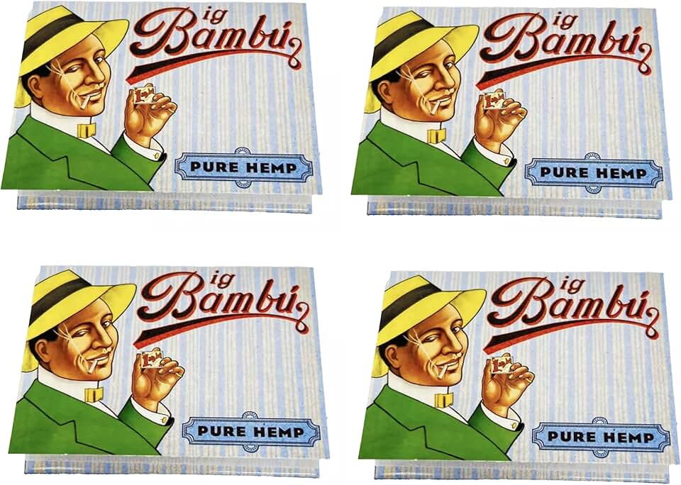 Bambu - Big Bambu Pure Hemp Rolling Paper (4 Booklets)