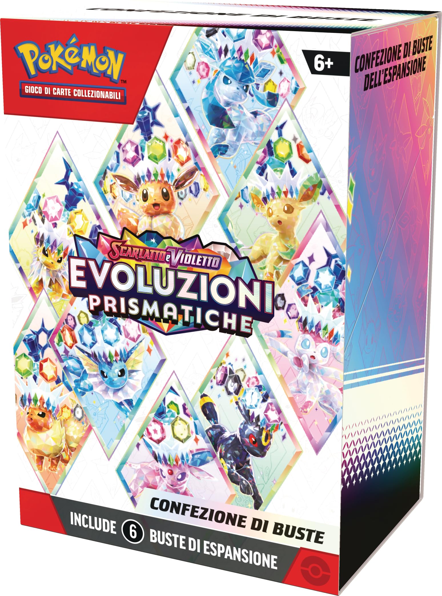 GCC Pokémon: confezione di buste dell’espansione Scarlatto e Violetto - Evoluzioni Prismatiche (sei buste di espansione)