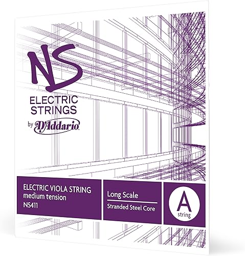 Miniatura 4 de D'Addario NS Electric - Juego de cuerdas para viola, escala larga, tensión media