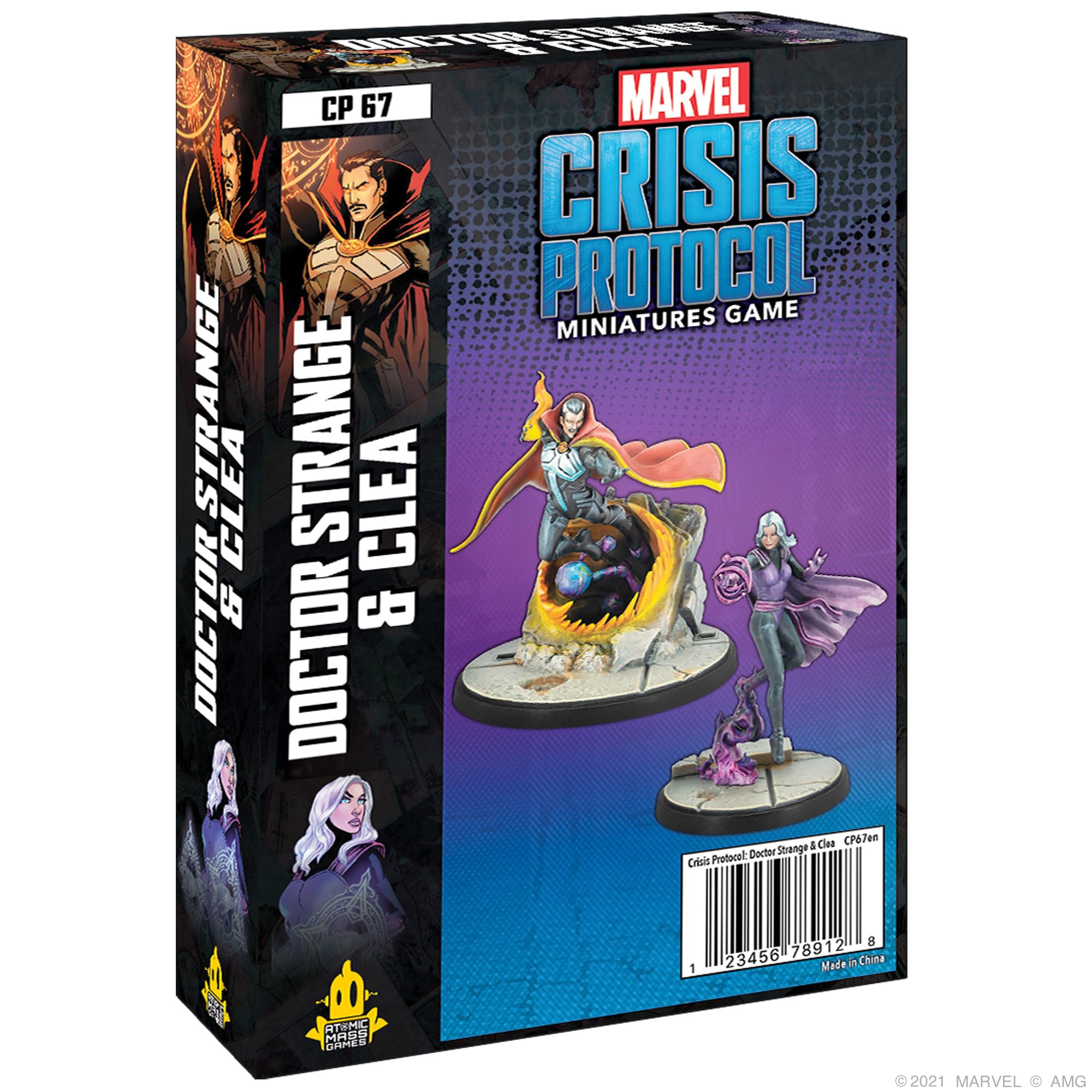 Atomic Mass Games , Marvel Crisis Protocol: Doctor Strange & Clea , Miniatures Game , Ages 14+ , 2 Players , 45 Minutes Playing Time
