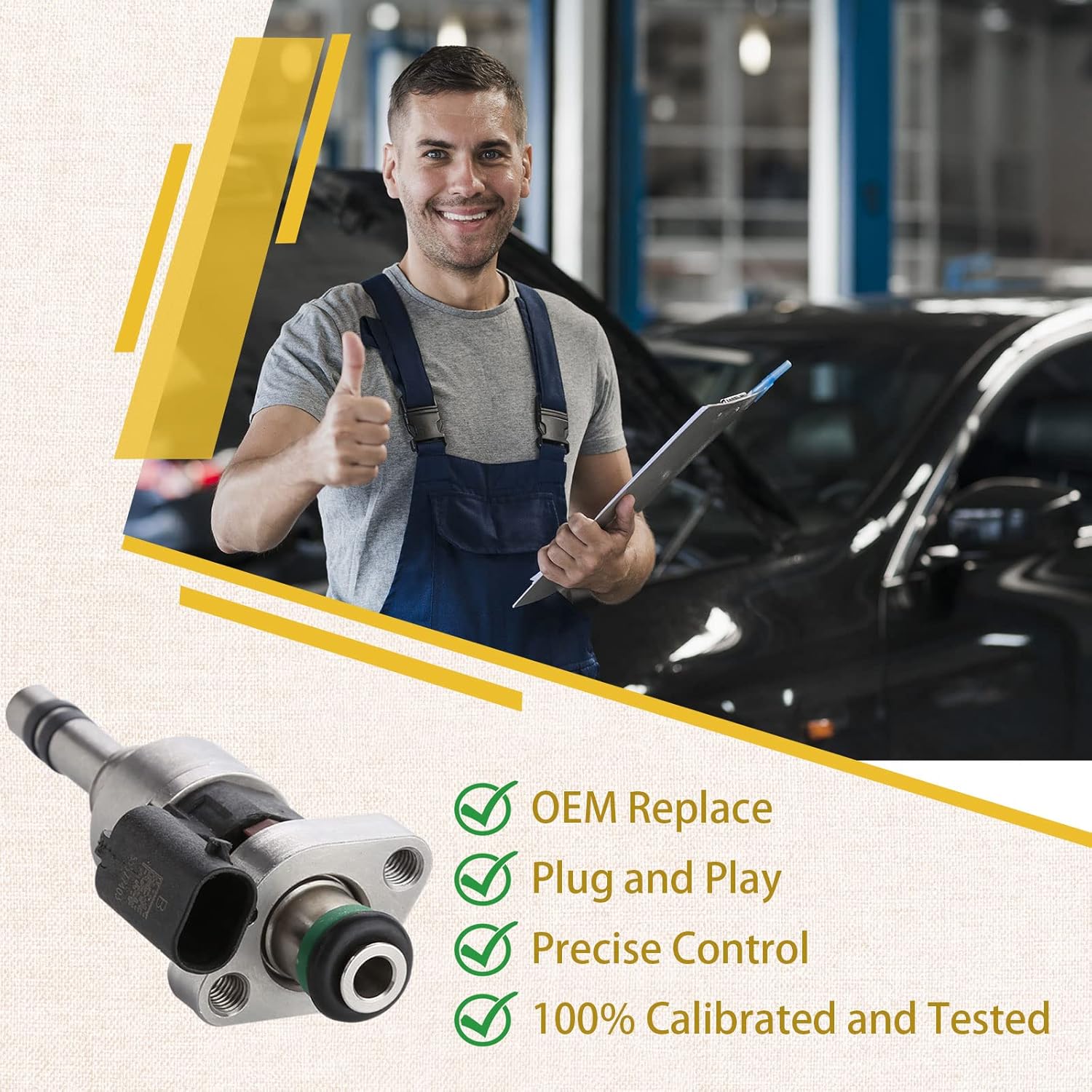 GM55577403 GDI Fuel Injectors,Compatible with 1.5 Malibu Equinox Terrain 2018-2020,Compatible with 1.4 Cruze Encore 2016-2019 |GM 1.4L & 1.5L Turbocharged|