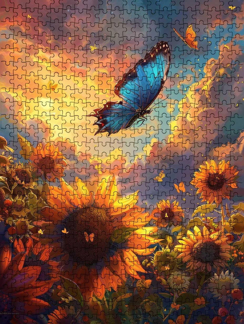 Alba Girasole Puzzle 5000 Pezzi, 3D Puzzle per Adulti Impegnativo, Educa Puzzles Artistico, Divertente E Stimolante Puzzles Decorativo per La Famiglia, Regalo e Decorazione Pareti FNKL6-861