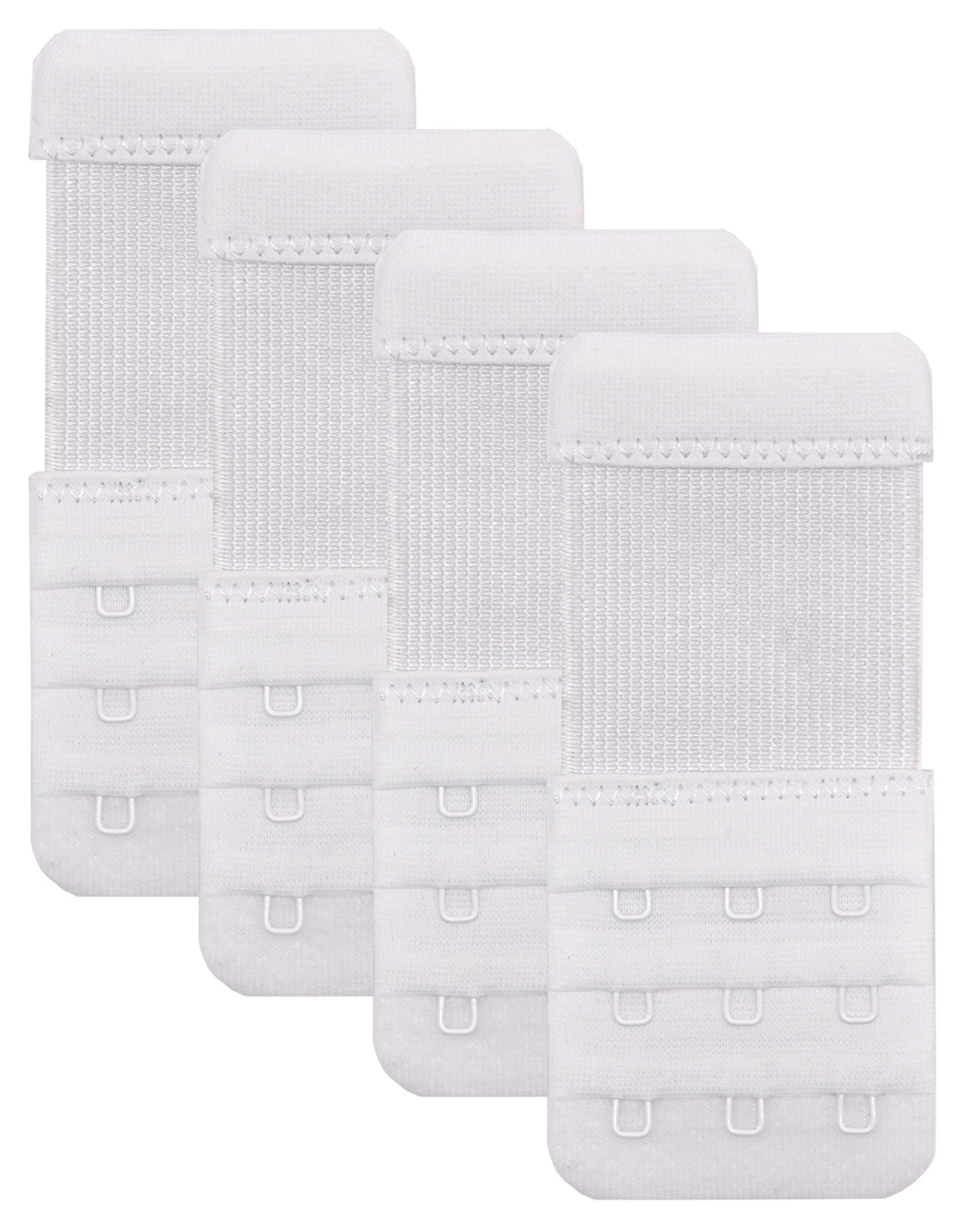 D Club Tamlien Bra Extender 3 Hook,Stretchy Soft and Comfortable Bra Strap Extender, White-1, Stretchy Bra Extender 3 Hooks-image-27
