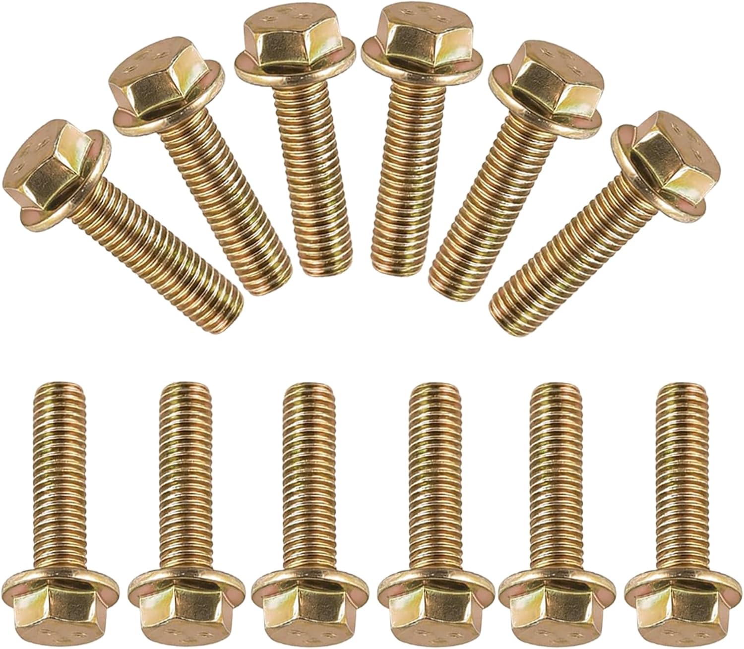 12Pcs Exhaust Manifold Bolts for Chevy GMC Cadillac 03413B 11518860 674014