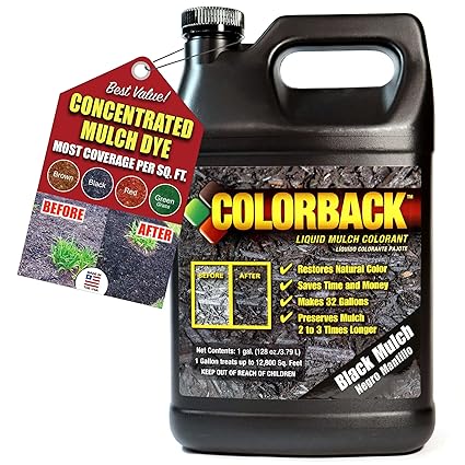 COLORBACK 12,800 Sq. Ft. Mulch Color Concentrate, 1-Gallon, Black