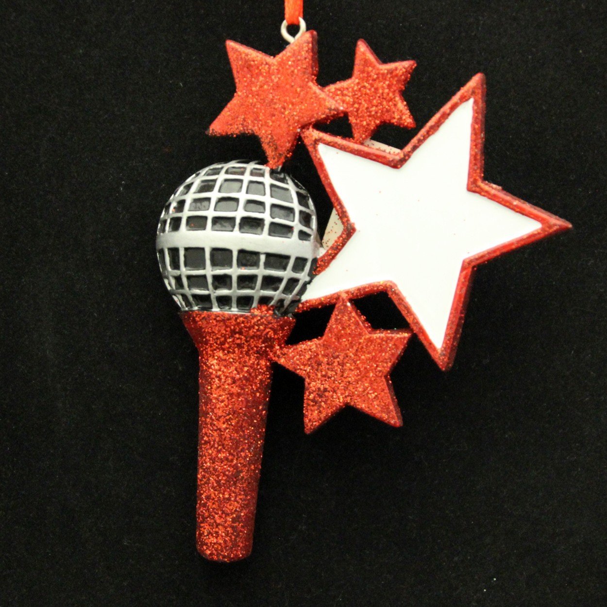 Microphone Personalized Christmas Ornament