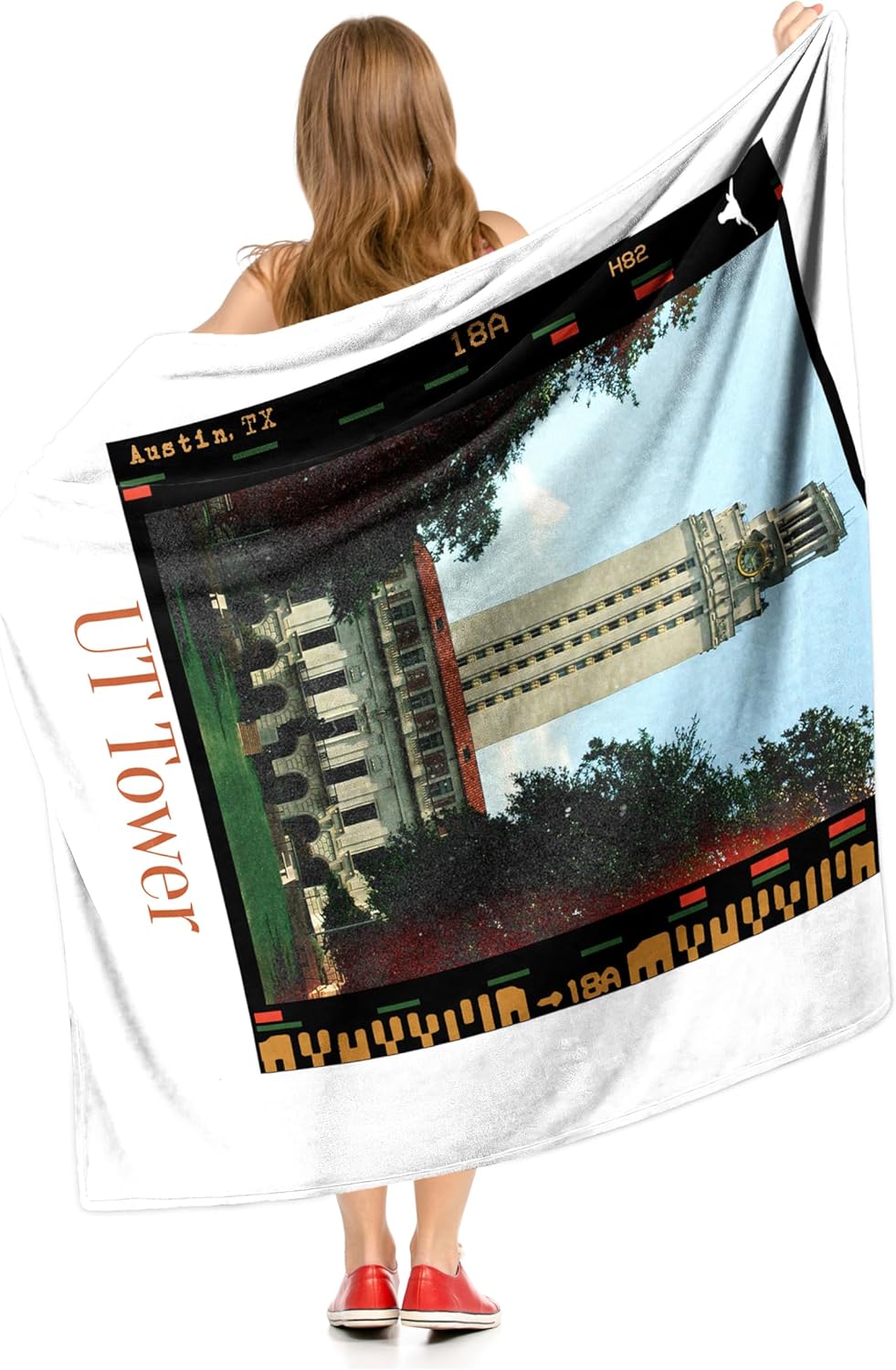 Northwest NCAA Texas Longhorns Silk Touch Throw Blanket, 50" x 60", Campus Life - Image 3