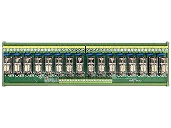 AC/DC 24V Coil 16-SPDT Pluggable Power Relay Module, 16A 250VAC/30VDC