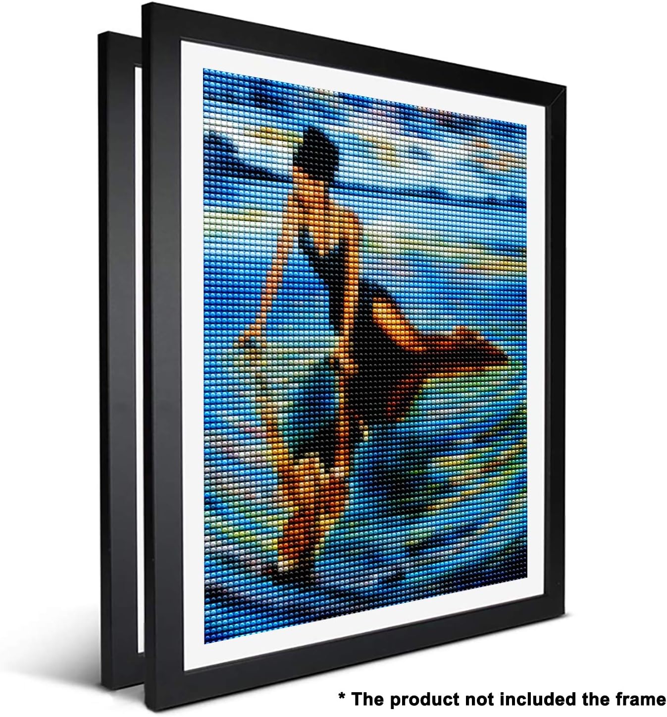 Ginfonr 2 Pack 5D Diamond Painting Man and Women on The Lake by Number Kits - Image 4