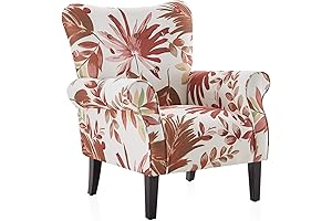 BELLEZE Floral Chair: Modern Accent Chair for Living Room