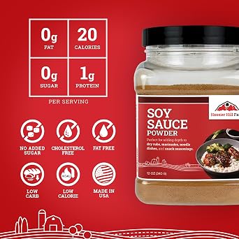 Hoosier Hill Farm Umami Essentials Pack, Worcestershire Sauce Powder, 1.5LB (Pack of 1) and Soy Sauce Powder 12oz, (Pack of 1)