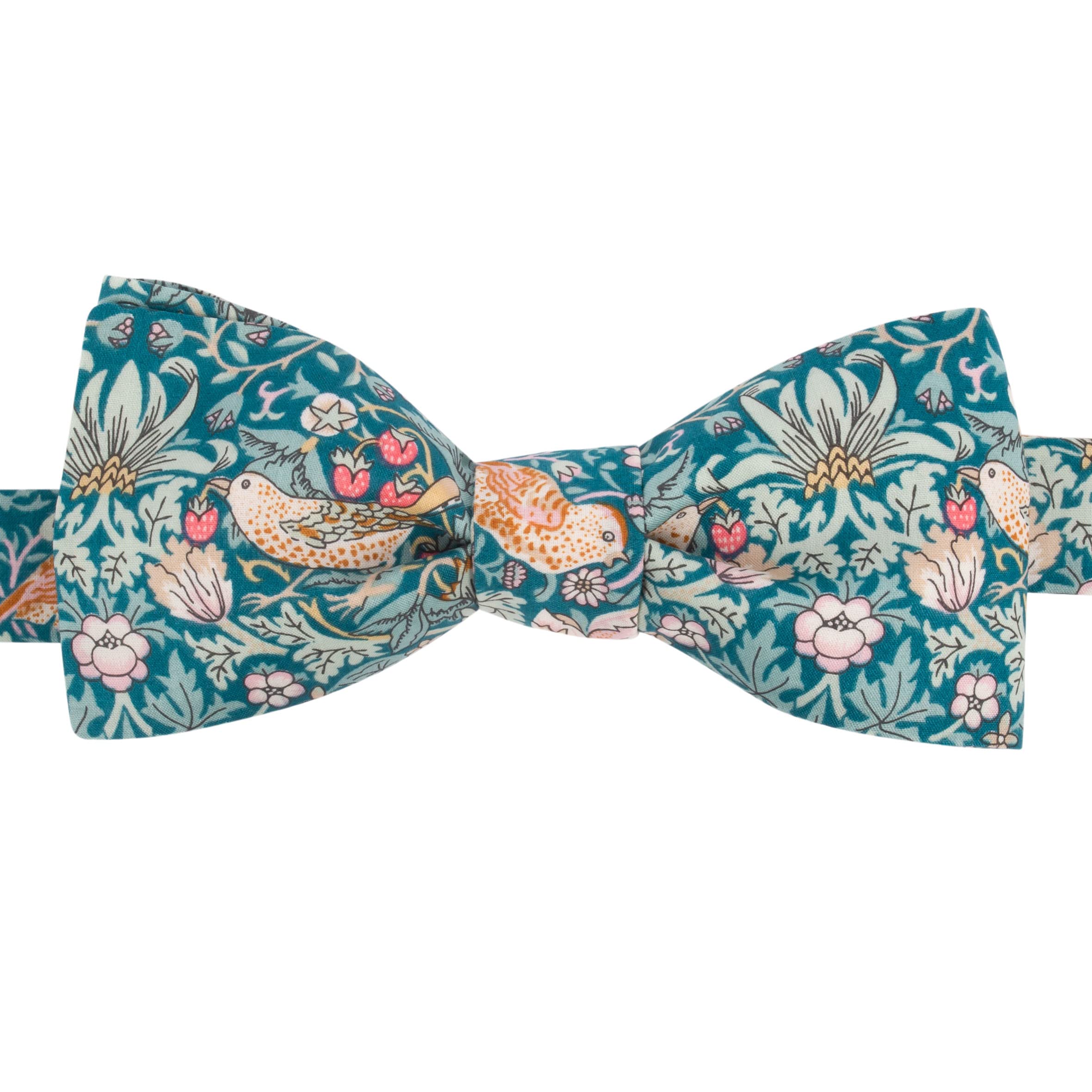 Papillon Liberty Strawberry Thief verde smeraldo - Made in France