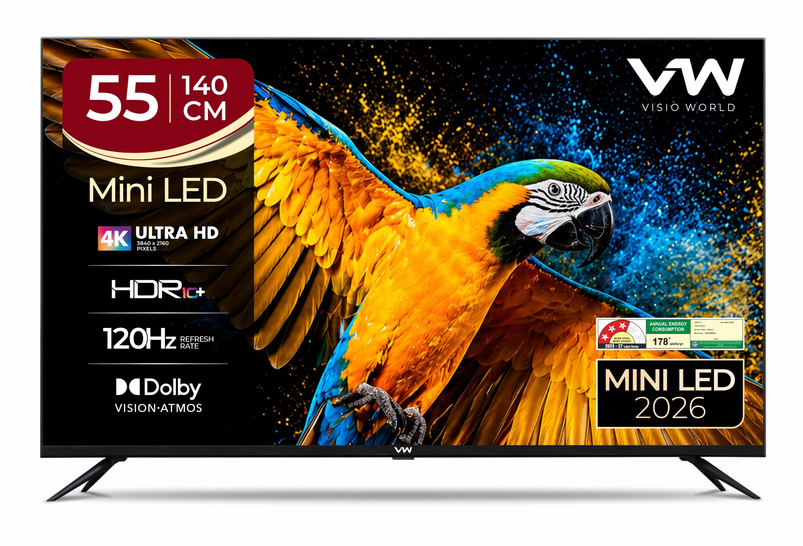 VW 140 cm (55 inches) 4K Ultra HD QLED Smart Mini LED Google TV VW55MINIQ1-image-11