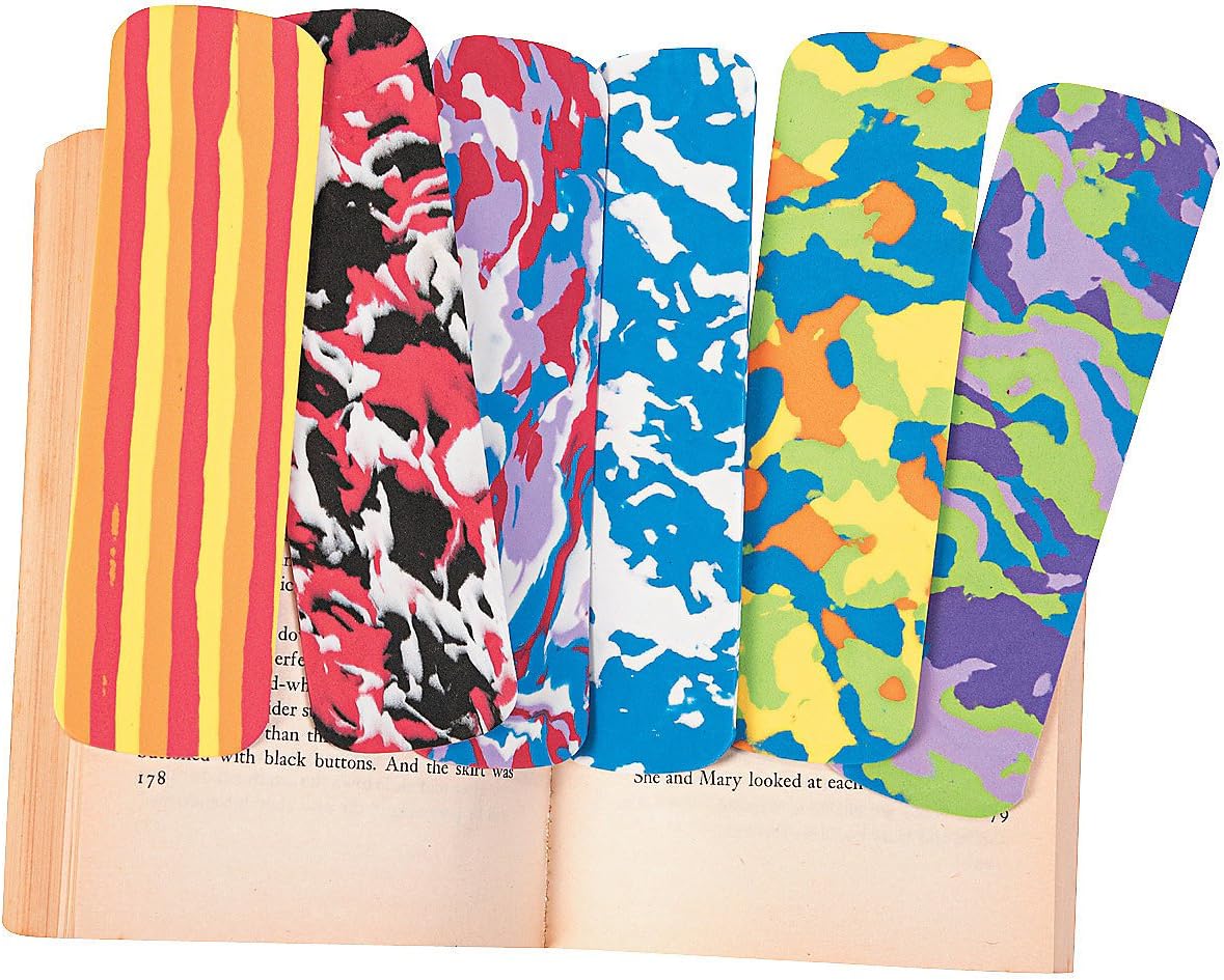 Foam Bookmarks (72Pc-Un) - 72 Pieces - Educational and Learning Activities for Kids