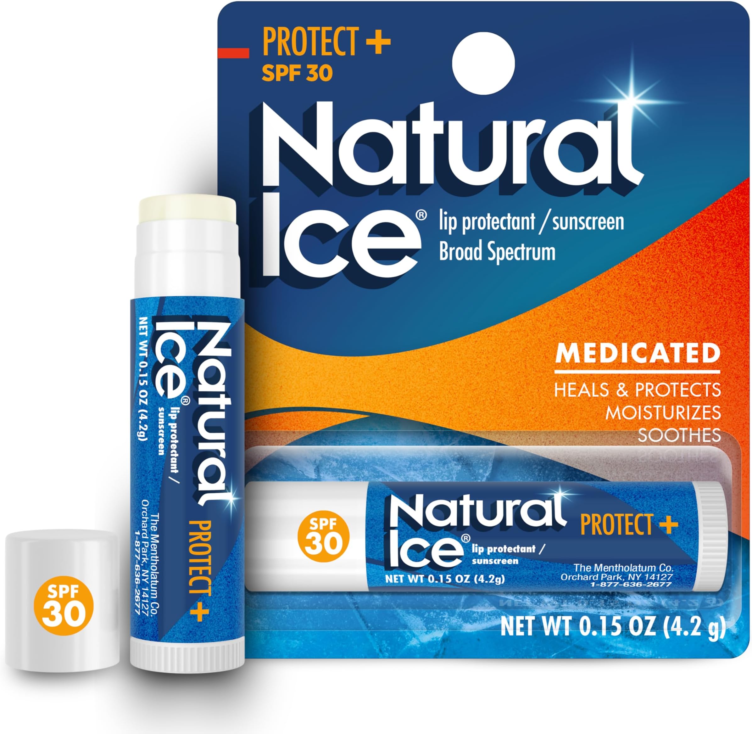 Natural Ice Medicated Lip Balm with SPF 30