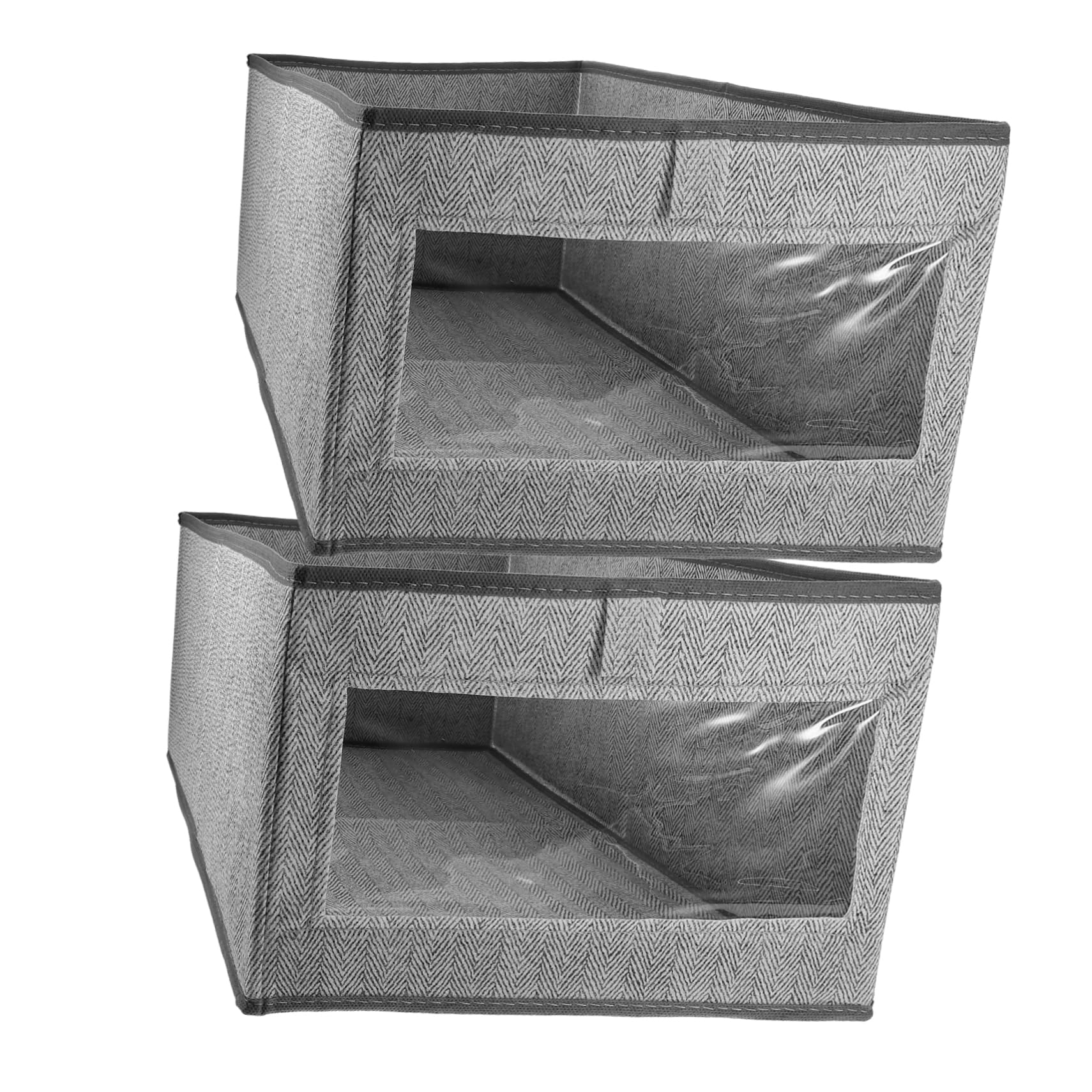 Bacs de rangement pliables LABRIMP avec fenetre pour placards