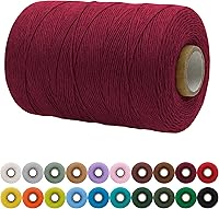 Vista 57 de JeogYong Cordón de macramé de un solo hilo 1mm x 426 yardas (1279 pies) Cuerda de algodón suave Hilo de macramé de 1 mm, suministros de macramé